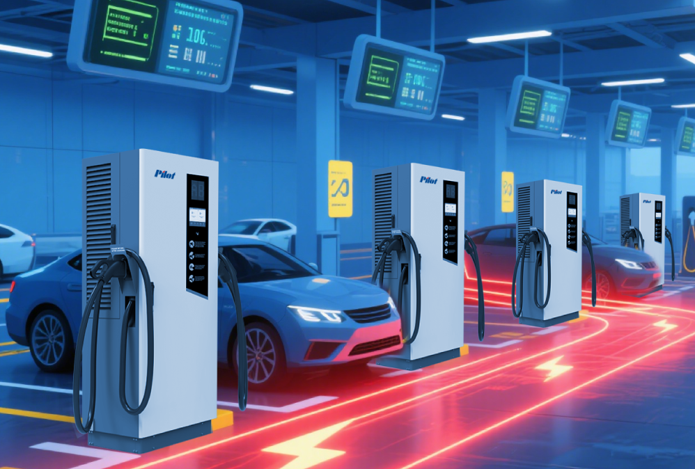 EV chargers in parking lots
